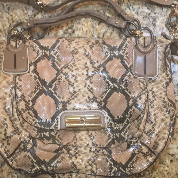 Coach Python Leather Tote - Picture 1 of 4